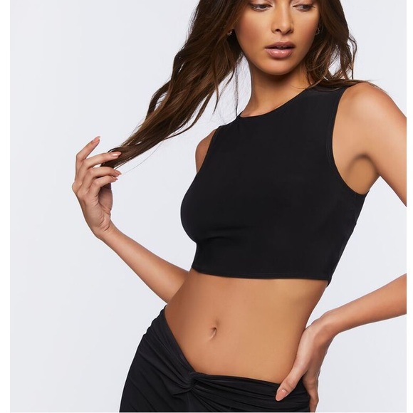 ✨NWT✨ FOREVER 21 Slinky Crop Top and Midi Skirt Set - Picture 5 of 9